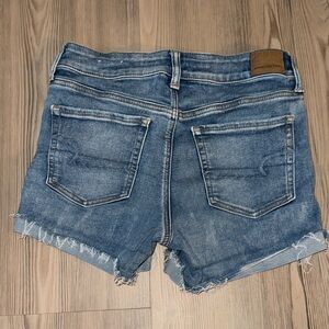 American Eagle Outfitters Distressed Blue Jean Shorts
